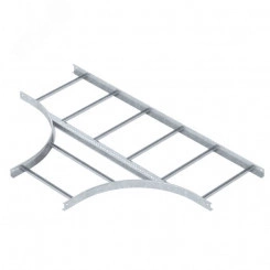 Т-образная секция лестничного лотка 60х500 мм R=500 мм