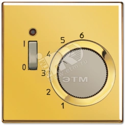 Крышка для регулятора температуры воздуха помещений  металл цвета золота