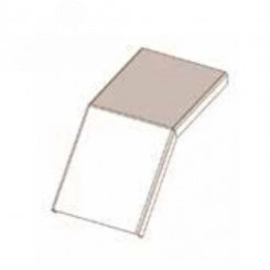 Крышка лотка КЛС 500-45 УТ1,5 для поворота трассы вниз на 45, оцинкованный лист, S1,5