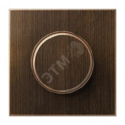 Накладка роторного диммера  Серия LS990  Материал- металл  Цвет- античная латунь