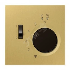 Накладка для регулятора подогрева пола   Серия LS990  Материал- металл  Цвет- классическая латунь