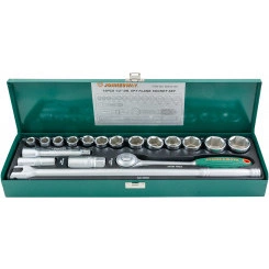 Набор головок торцевых 1/2''DR, 11-32 мм, 19 предметов Набор головок торцевых 1/2''DR, 11-32 мм, 19 предметов