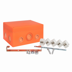 Коробка распаячная огнестойкая (176х126х74) 5     двойных кк/1,5-10мм/12 мв IP66 EKF PROxima