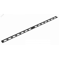 Органайзер кабельный вертикальный, 47U, для шкафов серий TFI-R, Ш75хВ2020хГ20мм, металлический, с крепежом, цвет черный