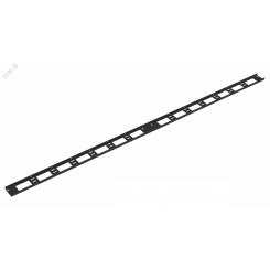 Органайзер кабельный вертикальный, 47U, для шкафов серий TFI-R, Ш75хВ2020хГ20мм, металлический, с крепежом, цвет черный