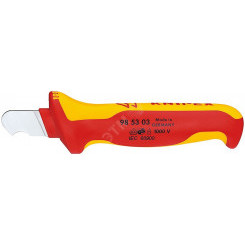 Нож для удаления изоляции круглого кабеля VDE 1000V L-170 мм диэлектрический 2-компонентная рукоятка KN-985303