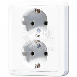 Розетка 16A 250V / 10A 250V сдвоенная Розетка 16A 250V / 10A 250V сдвоенная