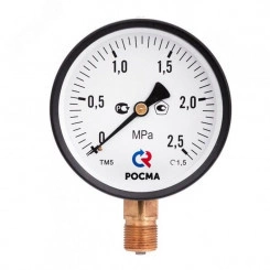 Манометр общетехнический радиальный ТМ-110Р.00 0…2,5 МРа М10х1.2 кл.2.5 Манометр общетехнический радиальный ТМ-110Р.00 0…2,5 МРа М10х1.2 кл.2.5