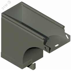 Угол внешний боковой правый 300х80 отвод 300х80 S=1.0мм оцинкованный Угол внешний боковой правый 300х80 отвод 300х80 S=1.0мм оцинкованный