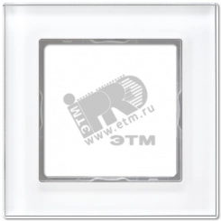 Рамка 1-я для горизонтальной/вертикальной установки Серия- ACreation Материал- стекло Цвет- белый Рамка 1-я для горизонтальной/вертикальной установки Серия- ACreation Материал- стекло Цвет- белый