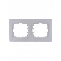KARINA Рамка 2-ая горизонтальная б/вст жемчужно-белый перламутр (10шт/120шт)