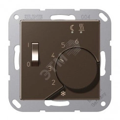 Накладка для регулятора подогрева пола   Серия A500  Материал- термопласт  Цвет- мокко