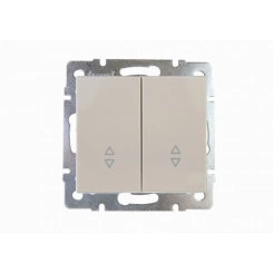 Выключатель RAIN проходной 2-ой крем механизм Выключатель RAIN проходной 2-ой крем механизм