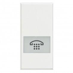 Axolute Клавиши с подсветкой для выключателей AXIAL 1 модуль символ Телефон белый