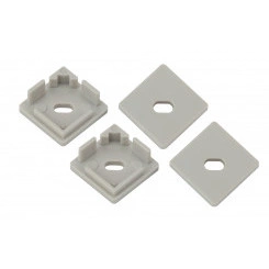 Набор заглушек для профиля CAB280, 4 сквозные квадратные (500/24000) ЭРА