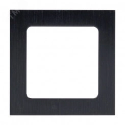 Стокгольм Рамка 1-местная металлическая черная  EKF
