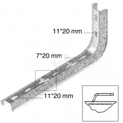 Скоба крепежная стеновая