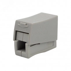 Клемма строительно-монтажная СМК 224-112 для свет-ка на 2 проводника белая 100шт Клемма строительно-монтажная СМК 224-112 для свет-ка на 2 проводника белая 100шт