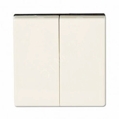 Клавиша 2-я для двухклавишных выключателей  без подсветки. Для механизмов- EP405U, EP409U. Серия- Eco Profi. Материал- термопласт. Цвет- слоновая кость.