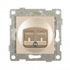 GUSI Ugra механизм антенной розетки, одинарной, скрытая установка. Цвет золото. GUSI Ugra механизм антенной розетки, одинарной, скрытая установка. Цвет золото.