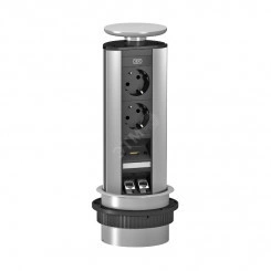 Настольный бокс вертикальный DBV (алюминий, серебристый) Настольный бокс вертикальный DBV (алюминий, серебристый)