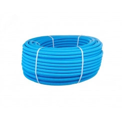 Труба металлопластиковая RIXc 20х2 PEXc-AL-PEX c, всиней гофре, бухта 50  метров