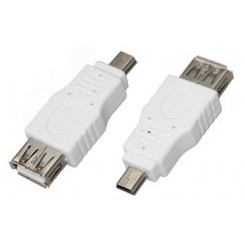 Переходник гнездо USB-A (Female)-штекер miniUSB (Male)