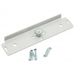Монтажный комплект для установки якоря на двери с помощью переходной пластины, с возможностью регулировки положения на двери
