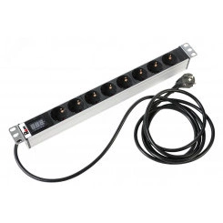 Блок розеток Rem-16 с амперметром 8 Schuko 16A 19' шнур 3 м R-16-8S-AM-440-3 Блок розеток Rem-16 с амперметром 8 Schuko 16A 19' шнур 3 м R-16-8S-AM-440-3