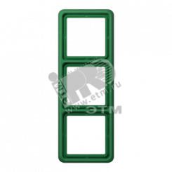Рамка 3 поста универсальная ударопрочная зеленая