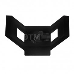 Площадка для крепления стяжки (ПС-2) 29x15 мм, черная, упаковка 100 шт