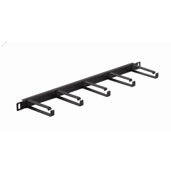 Органайзер 19д 05U кольца 80мм металлический черный (упаковка 2шт)