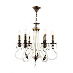 Люстра Rivoli Marlene 1021-206 6 х Е14 40 Вт хрусталь классика Люстра Rivoli Marlene 1021-206 6 х Е14 40 Вт хрусталь классика
