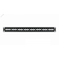 Панель 19' 2U 48 портов Кат.5e RJ45/8P8C неэкранированная черная