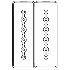 Секция прямая шинопровод 1+1 точек отвода L=1000мм Cu 6P+6P40A