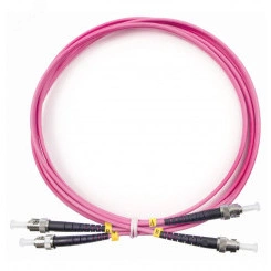Шнур оптический duplex 2м ST-ST 50/125 mm OM4 LSZH FOP-50-OM4-ST-ST-2m
