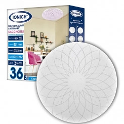 "Светильник светодиодный декоративный ДВО IONICH серия 2217 ""Кассиопея"" эффект ""Звездное небо"" 36 Вт 2500 Лм 230 В 6500 К 350 мм IP20"