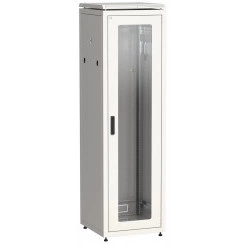 Шкаф сетевой 19 LINEA N 42U 600х800 мм стекляннаяпередняя дверь, задняя металлическая серый '