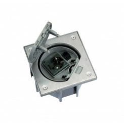 Connect Влагостойкая основа IP66 с розеткой с заземлением К45 и коннектором RJ45 катег.5e UTP сталь Connect Влагостойкая основа IP66 с розеткой с заземлением К45 и коннектором RJ45 катег.5e UTP сталь