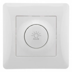 GUSI Ugra Диммера, 500 W, с накладкой и воротком, скрытая установка, с одноместной рамкой С1110-001. Цвет белый. GUSI Ugra Диммера, 500 W, с накладкой и воротком, скрытая установка, с одноместной рамкой С1110-001. Цвет белый.