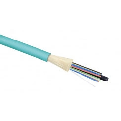 Кабель волоконно-оптический 50/125 (OM3) многомодовый, 24 волокна, плотное буферное покрытие (tight buffer), для внутренней прокладки (-25C ~ +50), LSZH, голубой