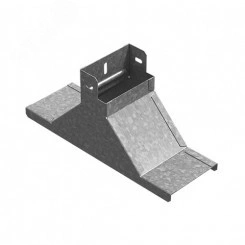 Крышка-ответвитель вертикальный к лотку 300х80, толщ. 1,0 мм, Сендзимир цинк