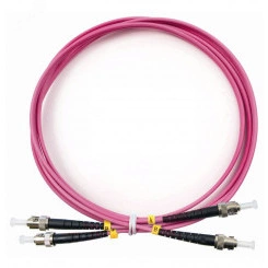 Шнур оптический duplex 1,5м ST-ST 50/125 mm OM4 LSZH FOP-50-OM4-ST-ST-1,5m