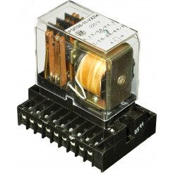 РЭП-36-21 220В 50Гц 4/4 п/п реле с фиксатором на  DIN-рейку