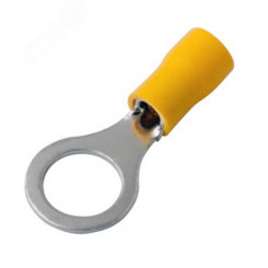 Наконечник кольцевой изолир  10.5 мм 4-6 кв мм (НКи 6.0-10 НКи5,5-10) желтый