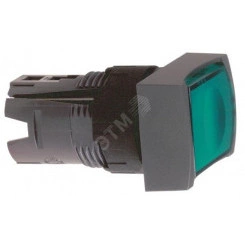 Кнопка прямоугольная с подсветкой зеленая Кнопка прямоугольная с подсветкой зеленая