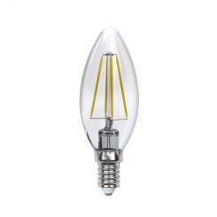 Лампа светодиодная LED 5вт 200-250В свеча диммируемая 450Лм Е14 3000К Uniel Air филамент