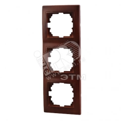 Мира Рамка 3 поста вертикальная без вставок вишня Мира Рамка 3 поста вертикальная без вставок вишня