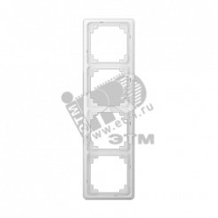 Рамка 4 поста универсальная белая Рамка 4 поста универсальная белая