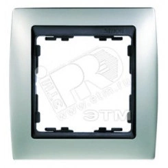 Рамка на 4 поста, S82, алюминий матовый - графит Рамка на 4 поста, S82, алюминий матовый - графит